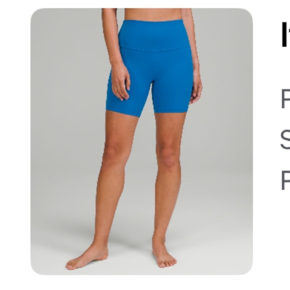 LULULEMON align 5in shorts in “poolside”
Size 8